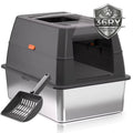 36RY™ Stainless Steel Pet Litter Box with Lid (Extra Large)